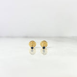 Topos Bisel Negro 0.5gr / 3.2mm Oro Amarillo 18K *