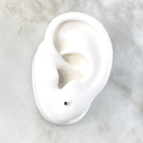 Topos Bisel Negro 0.5gr / 3.2mm Oro Amarillo 18K *