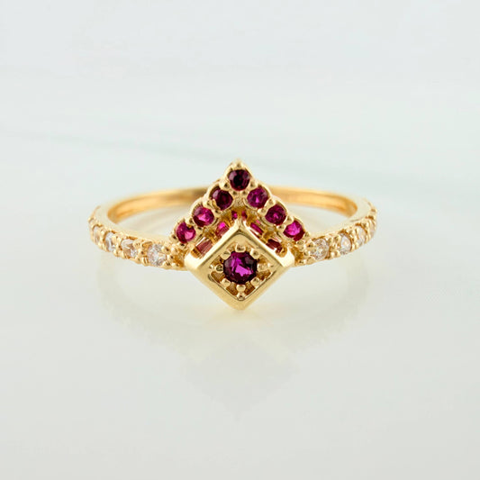 Rhomboid Ring 1.75g / T6 1/2 Yellow Gold 18K