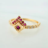 Anillo Rombo 1.75g / T6 1/2 Oro Amarillo 18K