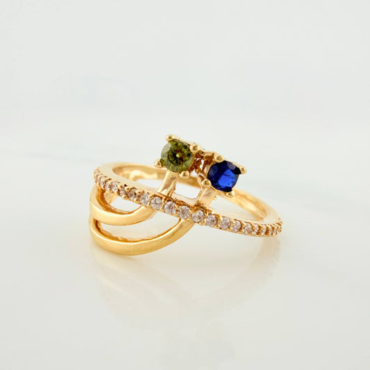 Inverted Line Ring 2.7g / T6 Yellow Gold 18K