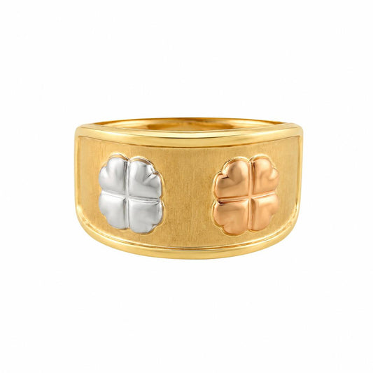 Clover Ring 1.7g / T5 3/4 Three Golds 18K