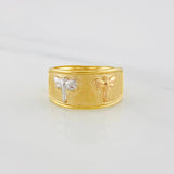 Dragonfly Ring 1.65g / T6 1/4 Three Golds 18K