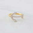 Anillo Ancla 2.5g / T6 Dos Oros Amarillo Blanco 18K