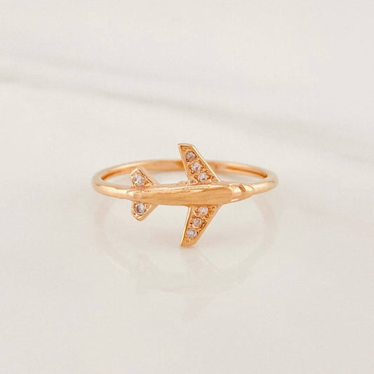 Airplane Ring 1.55g / T7 Rose Gold 18K