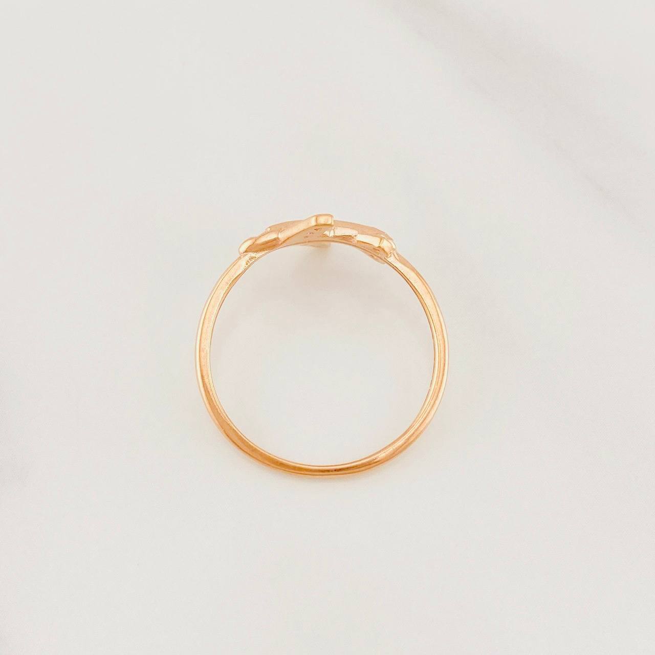 Anillo Avión 1.55g / T7 Oro Rosa 18K