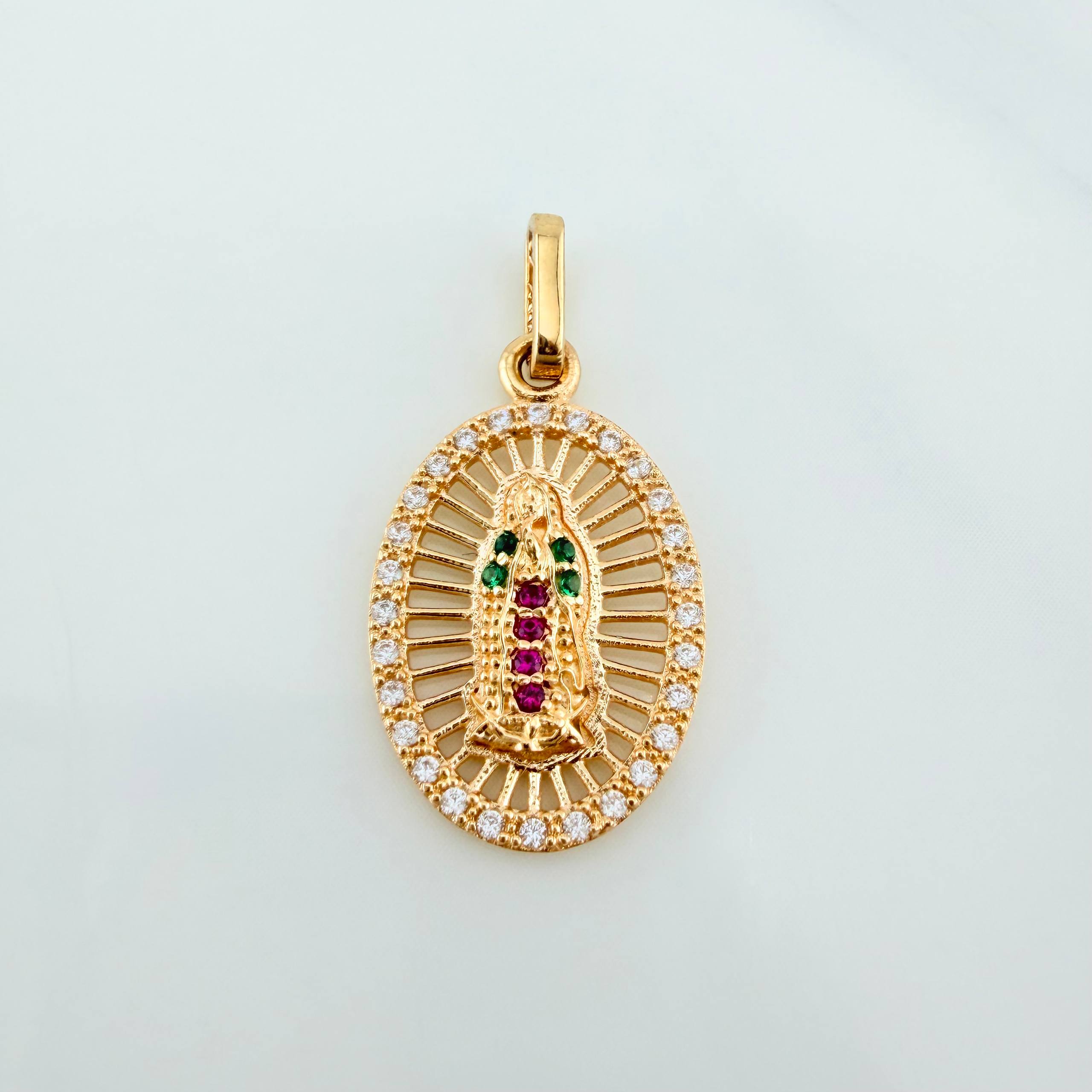 Dije Virgen Guadalupe 1.6g / 1 in Oro Amarillo 18K