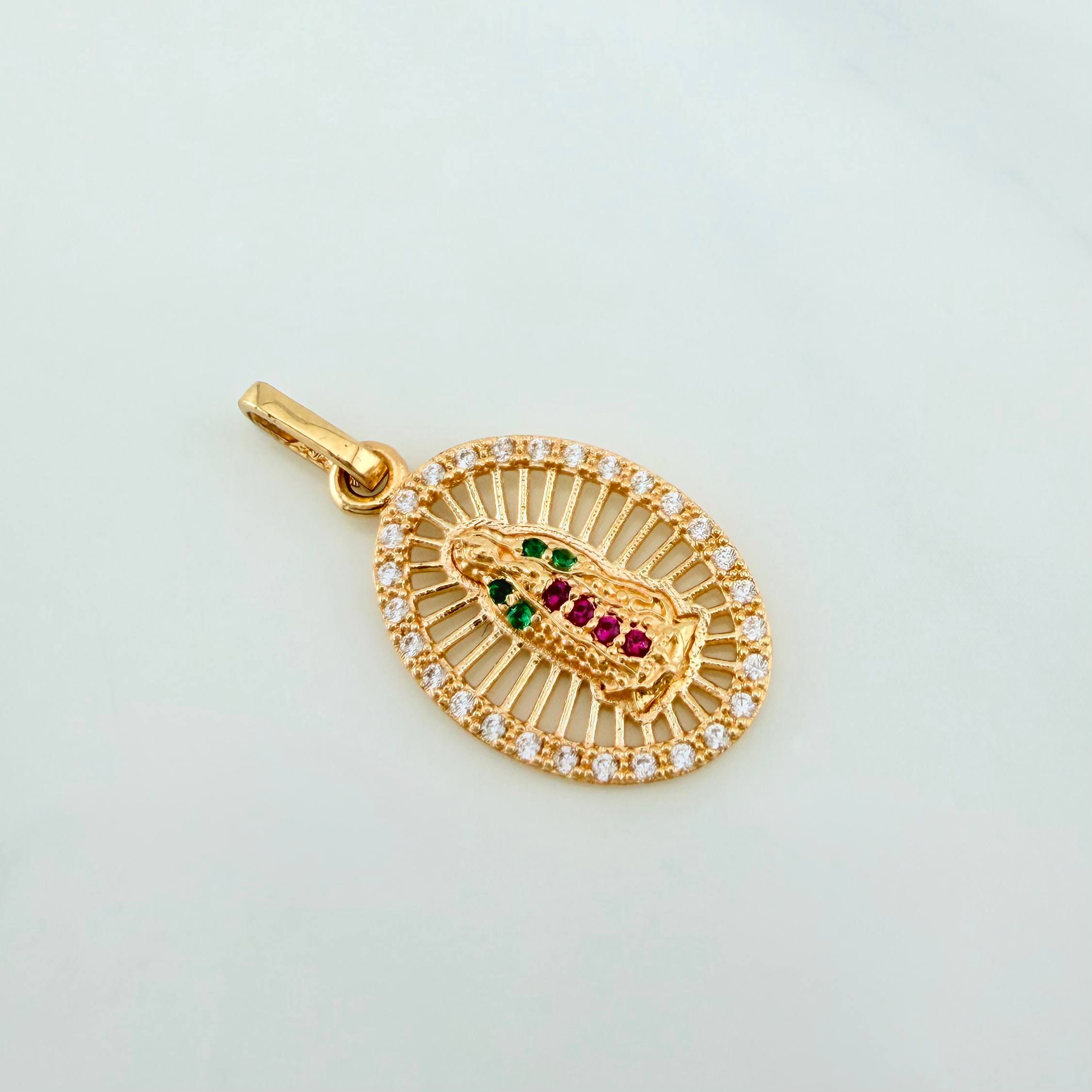 Dije Virgen Guadalupe 1.6g / 1 in Oro Amarillo 18K