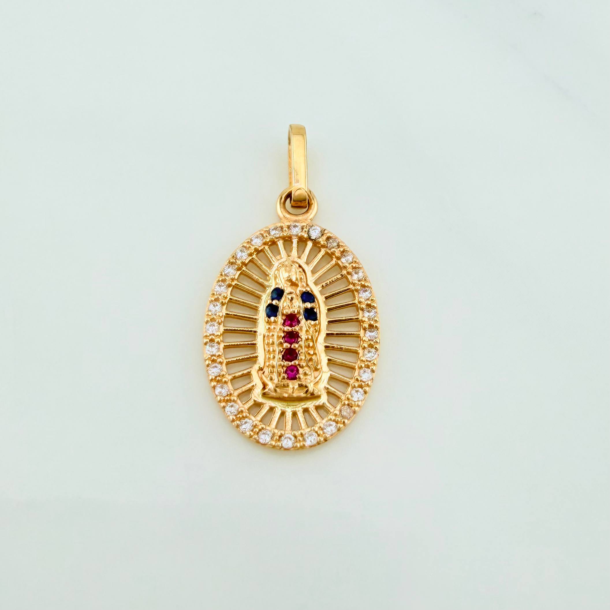 Dije Virgen Guadalupe 1.6g / 1 in Oro Amarillo 18K
