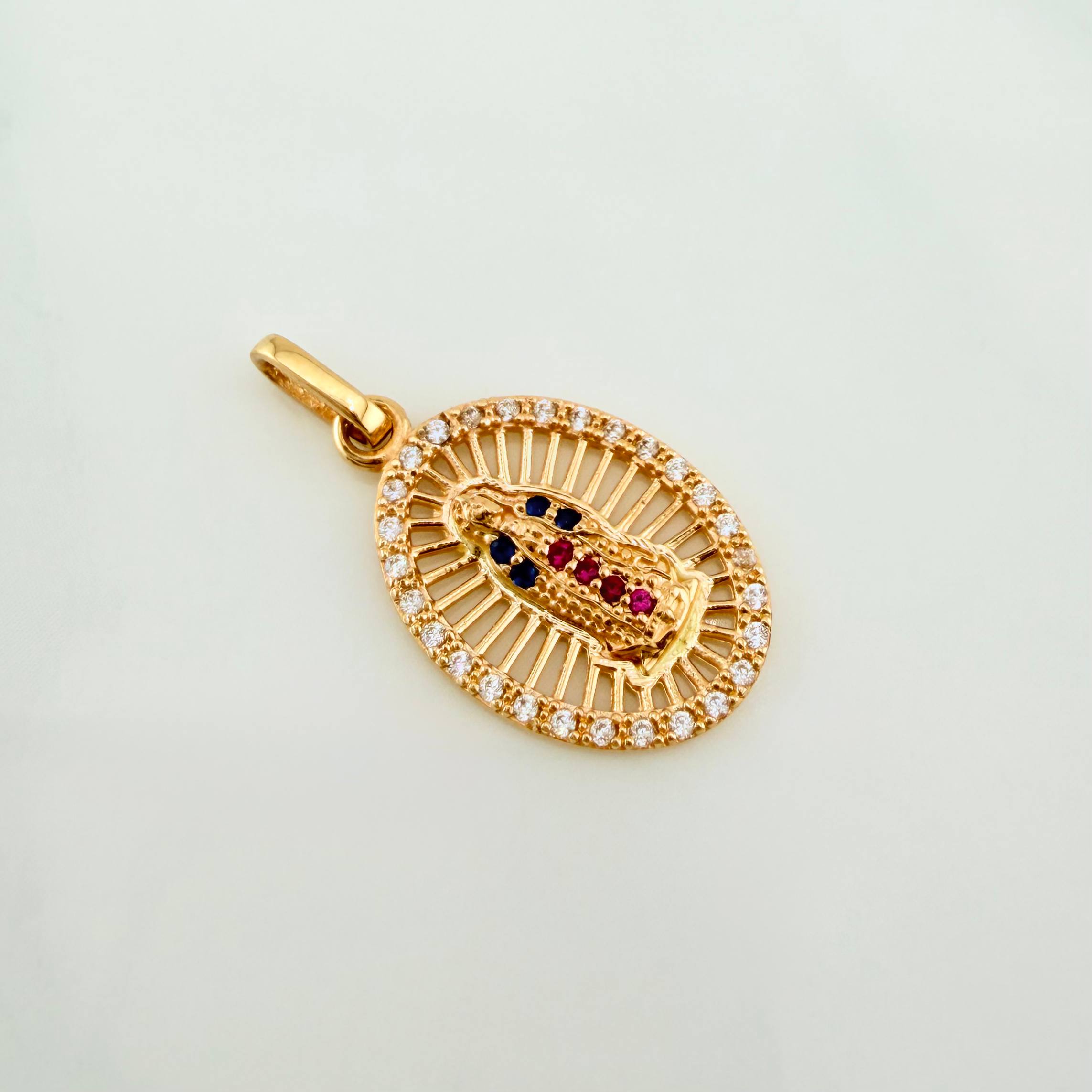 Dije Virgen Guadalupe 1.6g / 1 in Oro Amarillo 18K