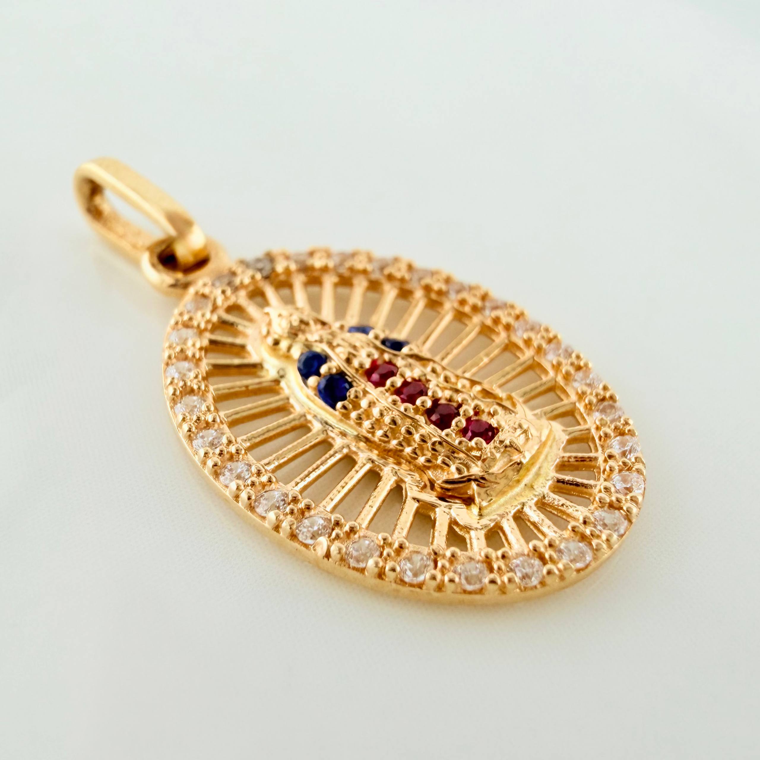 Dije Virgen Guadalupe 1.6g / 1 in Oro Amarillo 18K