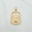 Dije Corona 3.7g / 1 1/2 in Oro Amarillo 18K