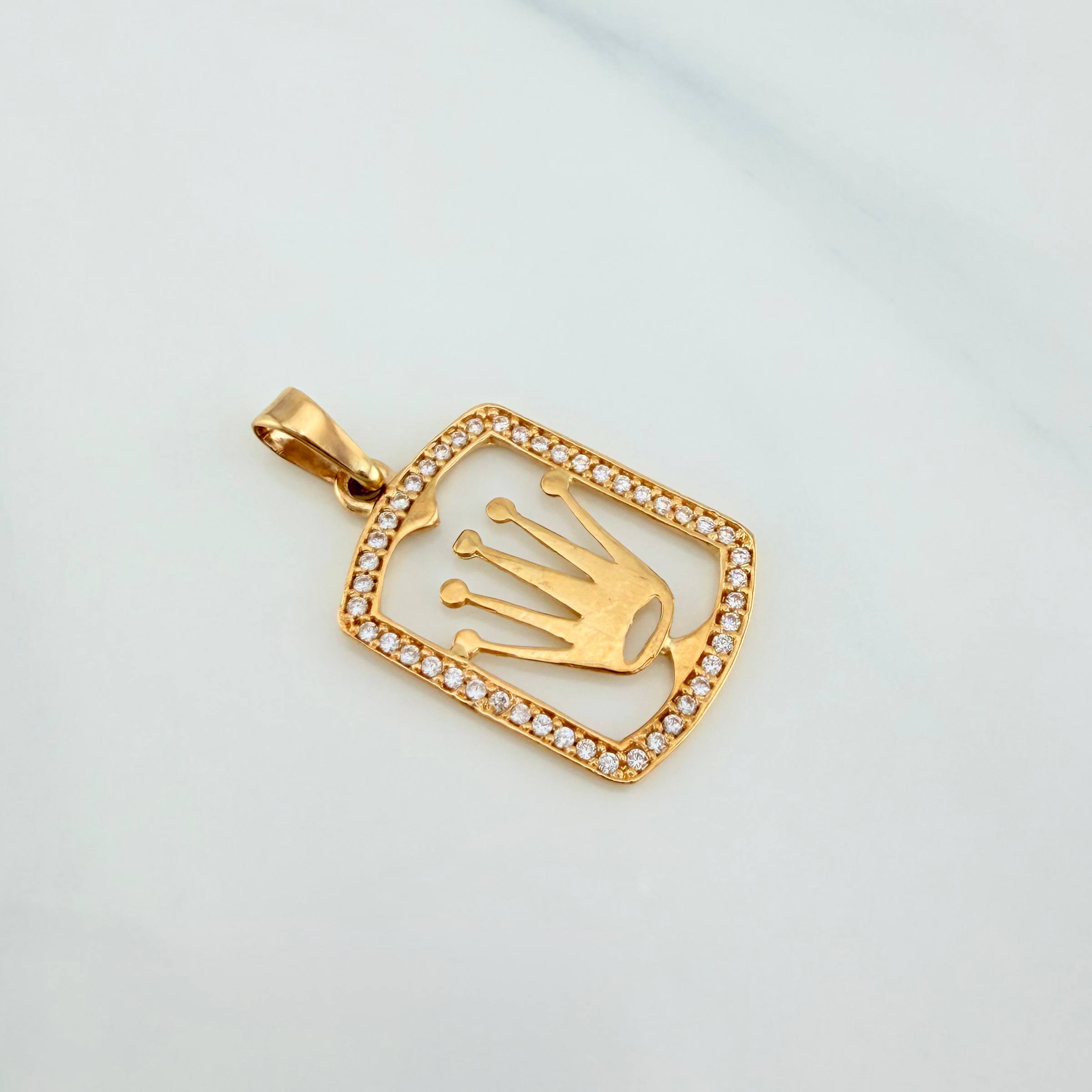 Dije Corona 1.55g / 1 in Oro Amarillo 18K