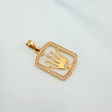 Dije Corona 1.6g / 1 in Oro Amarillo 18K