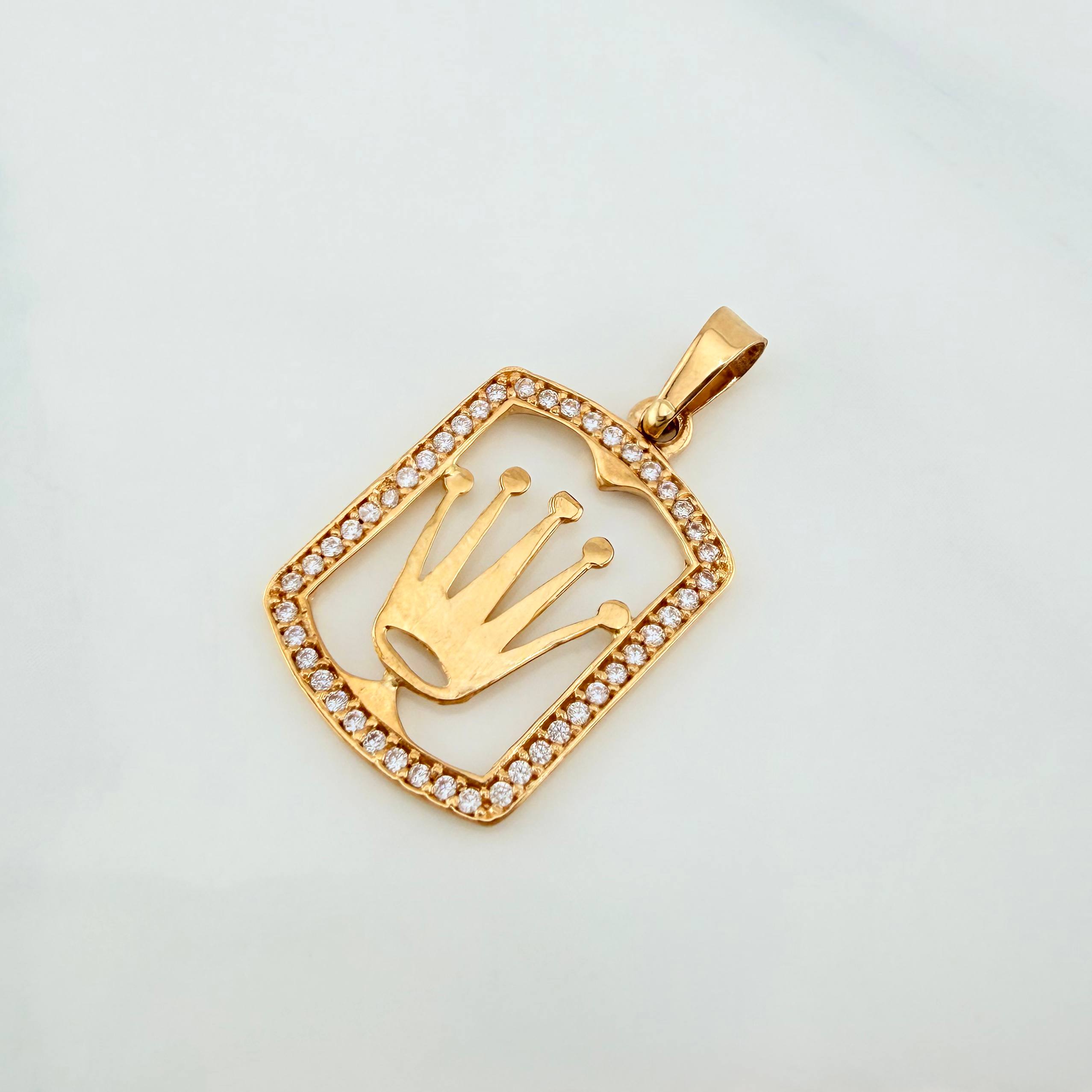 Dije Corona 1.6g / 1 in Oro Amarillo 18K