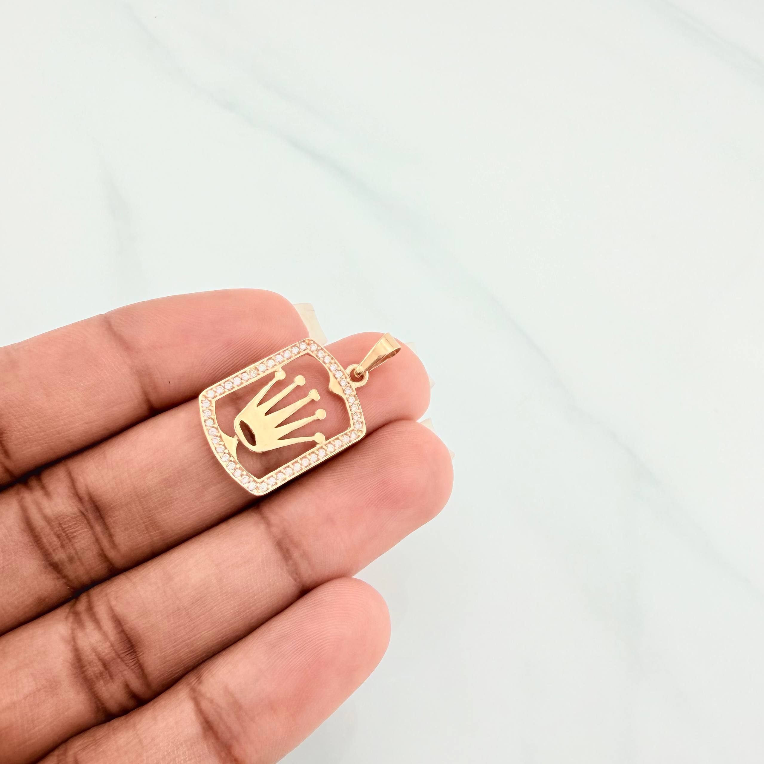 Dije Corona 1.6g / 1 in Oro Amarillo 18K