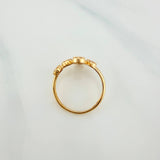 Anillo Cruz Tupida 2.4g / T6 3/4 Oro Amarillo 18K
