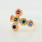 Anillo Cruz Tupida 2.3g / T5 1/2 Oro Amarillo 18K