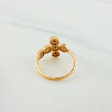 Anillo Cruz Tupida 2.3g / T5 1/2 Oro Amarillo 18K