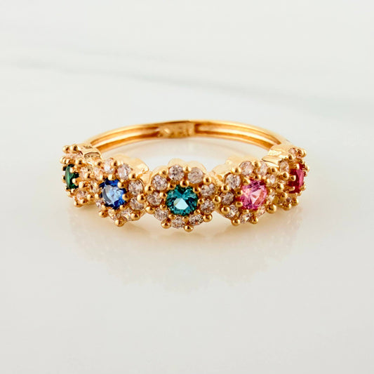 Anillo Churumbela Tupido 1.95g / T4 3/4 Oro Amarillo 18K