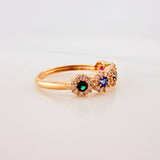 Anillo Churumbela Tupido 1.95g / T4 3/4 Oro Amarillo 18K