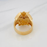 Anillo San Miguel Arcángel 15.5g / T10 1/2 Tres Oros 18K