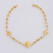Bracelet GC Diamond Cut Clover 3.1g / 7 1/4 in / 3.4mm Yellow Gold 18K