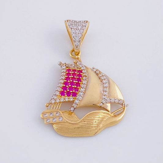Dije Barco 3.7g / 1 1/4 in Oro Amarillo 18K