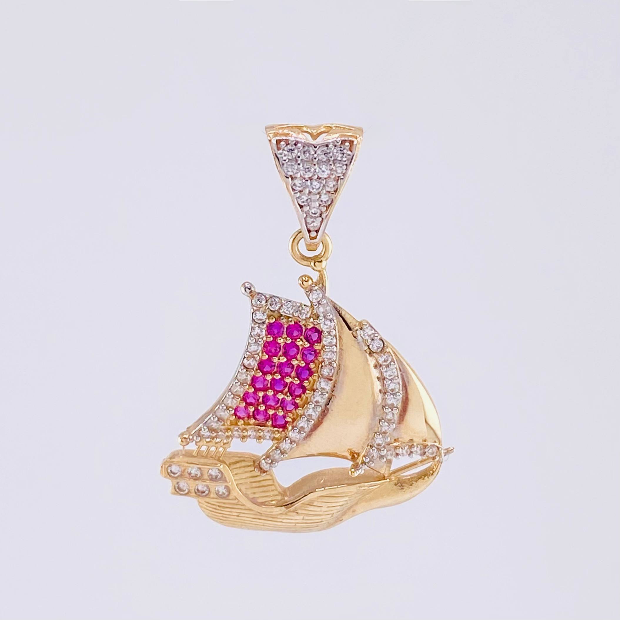 Pendant Boat 3.7g / 1 1/4 in 18K Yellow Gold