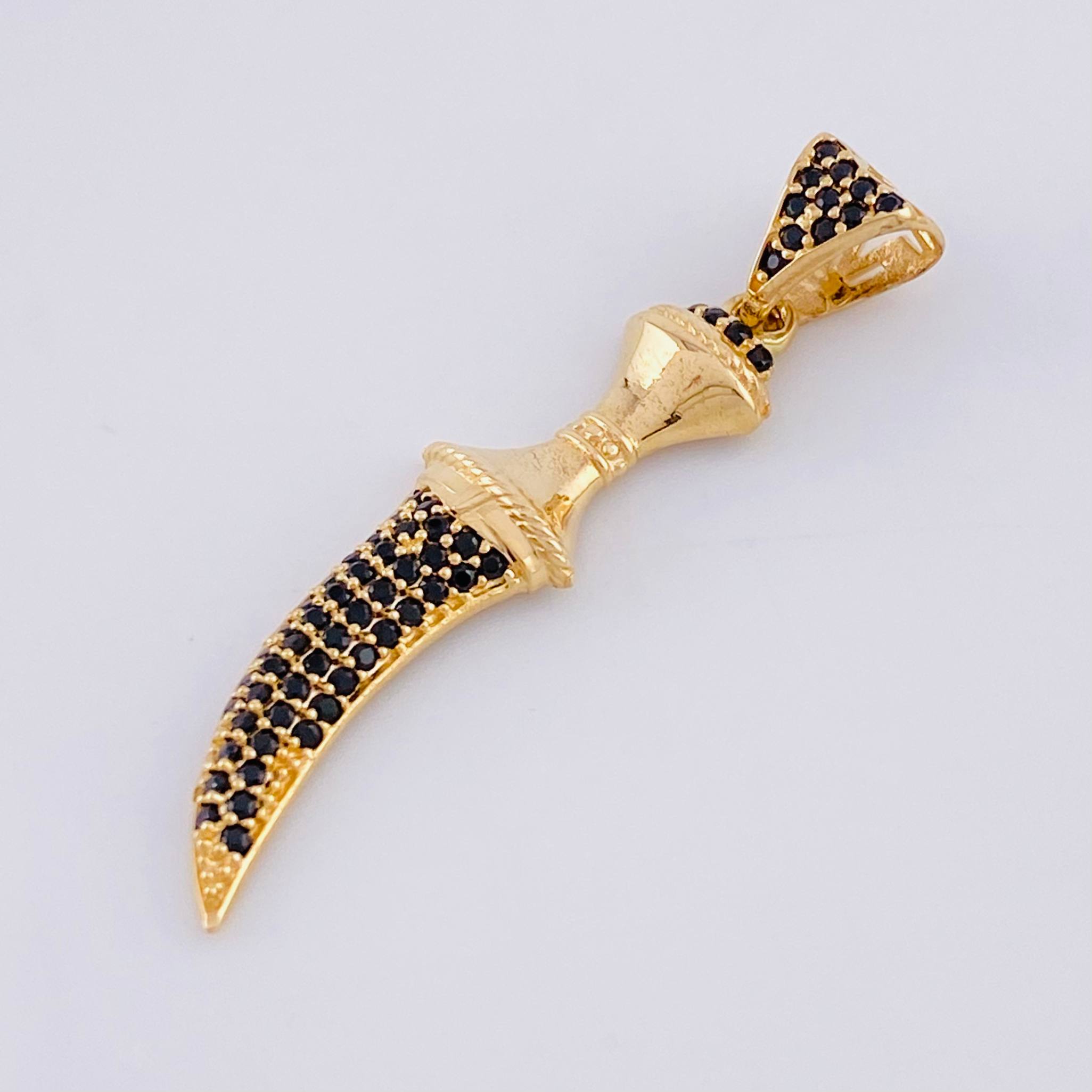 Pendant Sword 2g / 1 1/2 in Yellow Gold 18K
