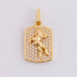 Dije Placa Caballo 2.25g / 1 in Oro Amarillo 18K