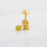 Topos Cuatro Garras 0.95g / in / 3.2mm Oro Amarillo 18K