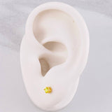 Topos Cuatro Garras 0.95g / in / 3.2mm Oro Amarillo 18K