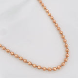Half Moon Military Chain 21.4g / 28 in / 3mm 18K Rose Gold %