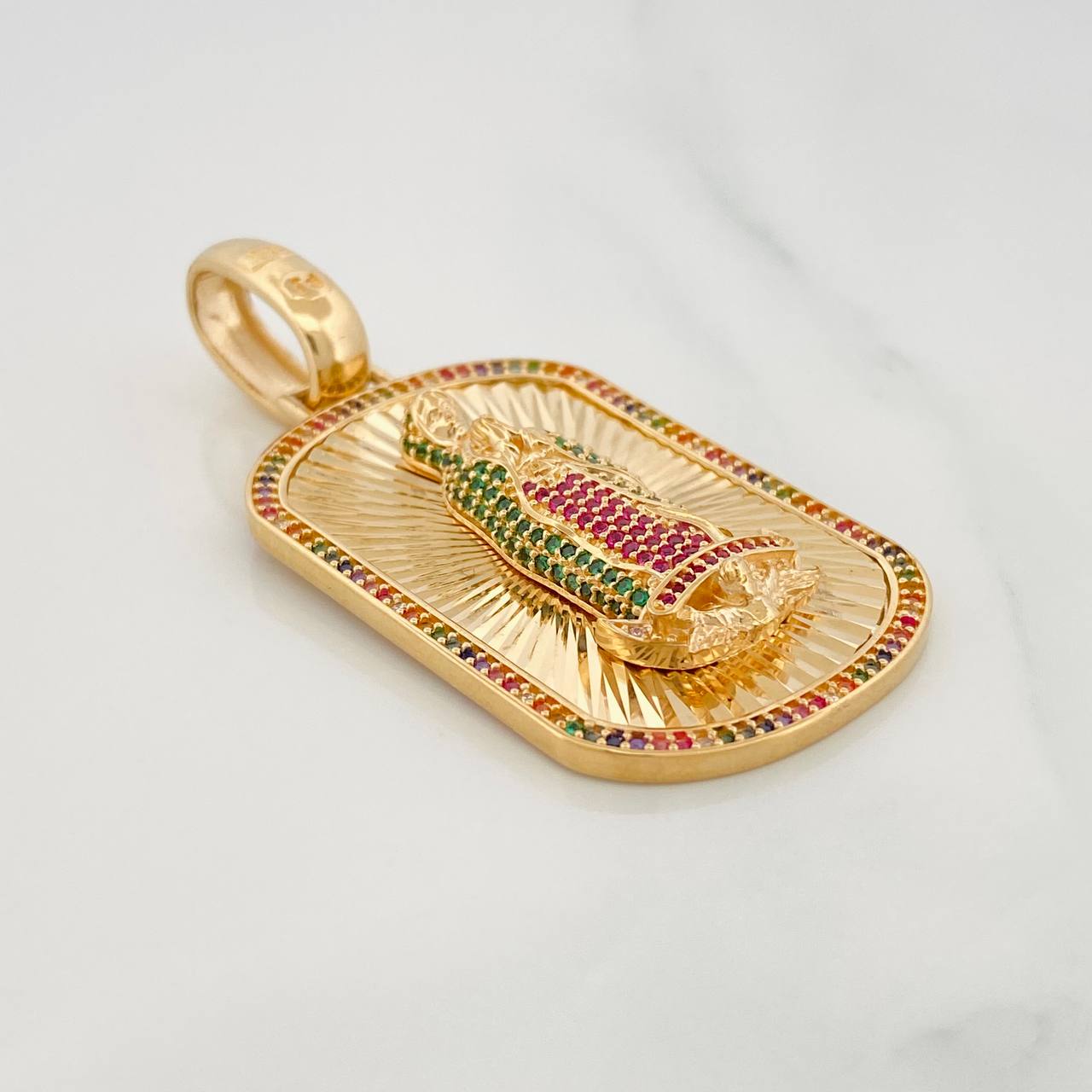 Dije Virgen Guadalupe 17.35g / 2 1/4 in Oro Amarillo 18K