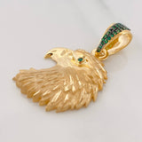 Dije Águila 4.9g / 1 1/2 in Dos Oros Negro Amarillo 18K