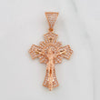 Dije Cruz Cristo 6.85g / 1 3/4 in Oro Rosa 18K