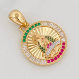 Dije Virgen Guadalupe 7g / 1 1/2 in Dos Oros Amarillo Blanco 18K