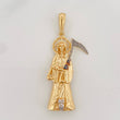 Pendant Santa Muerte 5.8g / 1 3/4 in Three Golds 18K