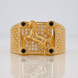 Anillo Caballo 7g / T9 3/4 Oro Amarillo 18K
