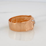 Anillo Búho 4.4g / T9 3/4 Dos Oros Blanco Rosa 18K