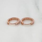 Hoop Earrings Carril 1.1g / 1/2 in 18K Rose Gold