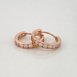 Hoop Earrings Carril 1.1g / 1/2 in 18K Rose Gold
