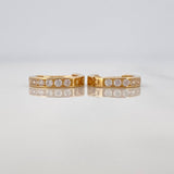 Hoop Earrings Carril 1.15g / 1/2 in Yellow Gold 18K