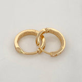 Candongas Carril 1.2g / 1/2 in Oro Amarillo 18K