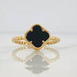 Clover Ring 1.95g / T6 Yellow Gold 18K