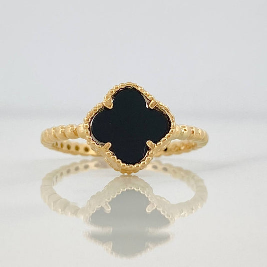 Anillo Trebol 1.95g / T6 Oro Amarillo 18K