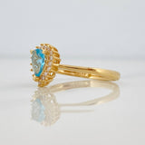 Tear Drop Ring 2.1g / T6 3/4 Yellow Gold 18K