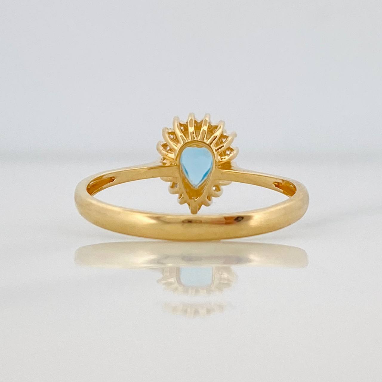 Tear Drop Ring 2.1g / T6 3/4 Yellow Gold 18K