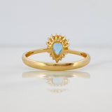 Tear Drop Ring 2.1g / T6 3/4 Yellow Gold 18K